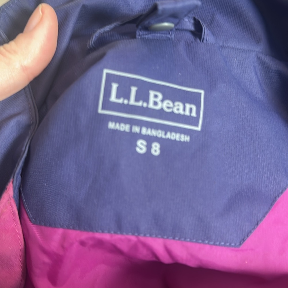 Kids LL Bean Shell Jacket Size 8 - Picture 6 of 6